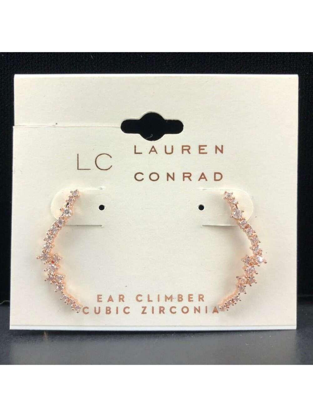 LC Lauren Conrad Earrings Copper-Tone Cubic Zirconia